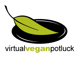 virtual vegan potluck welcome logo